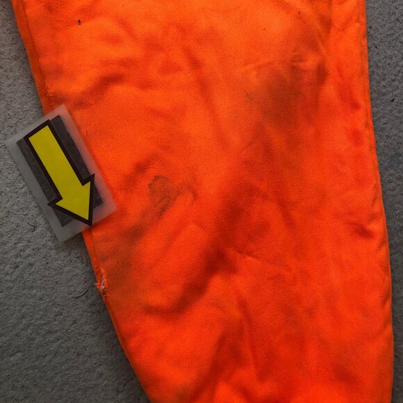 Vintage Woolrich Orange Hunting Pants Mens 42x30 Insulated Nylon Safety Blaze - Picture 7 of 16